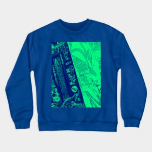 Two Green Street Art NYC Graffiti Tags Crewneck Sweatshirt